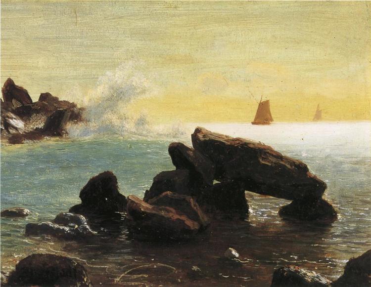 Albert Bierstadt Painting Farralon Islands, California